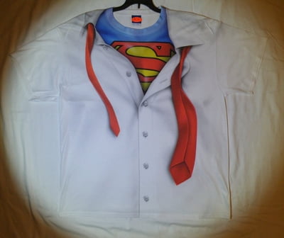 Superman™ "I AM SUPERMAN!" All-Over T-Shirt - Adult XL (LAST 1 LEFT!)