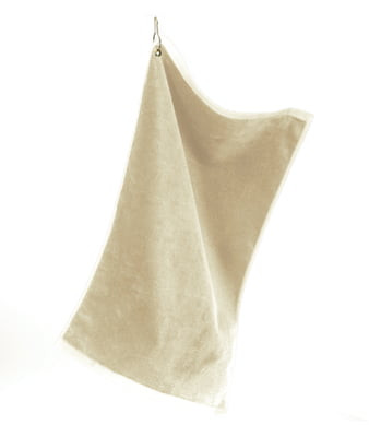 Deluxe Hemmed Hand Towel with Corner Grommet and Hook w/ Custom Full Color Print