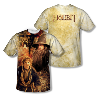 The Hobbit™ Bilbo And Gandalf All-Over T-Shirt