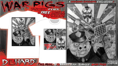 D13HARD™: War Pigs T-Shirt + FREE MUSIC DOWNLOAD