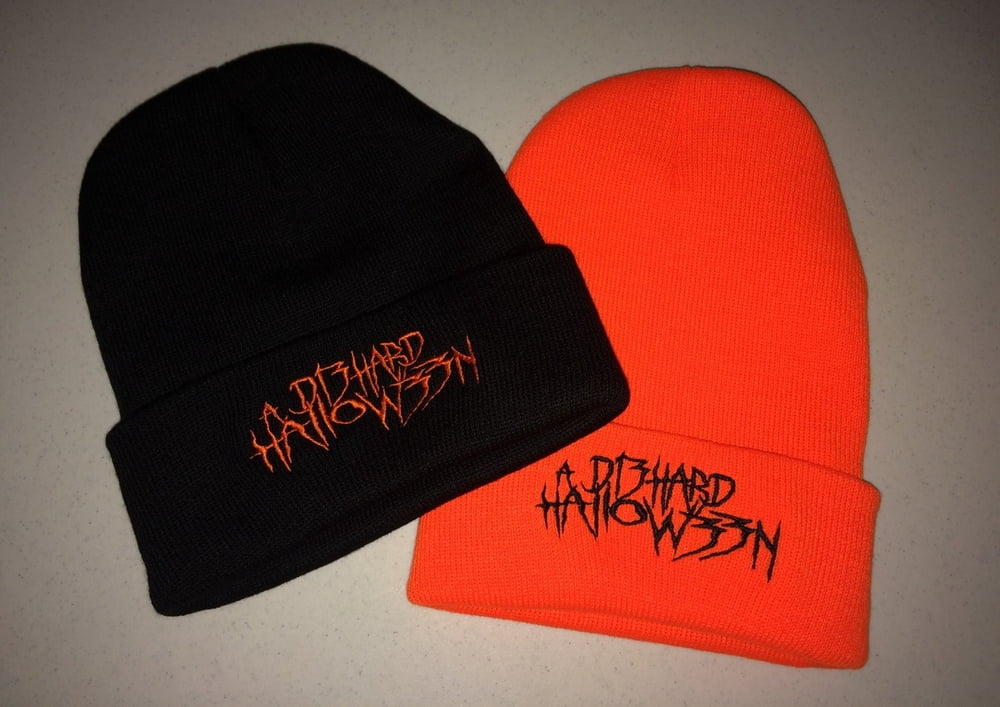 A D13HARD HALLOW33N™ Embroidered Cuffed Knit Beanie + FREE ALBUM DOWNLOAD!