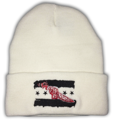 Demon Punk™ Embroidered Cuffed Knit Beanie