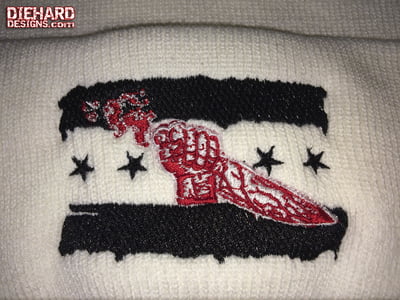 Demon Punk™ Embroidered Cuffed Knit Beanie