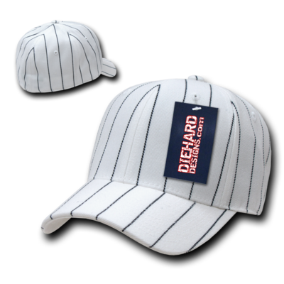 Pin Striped Fitted Baseball Cap