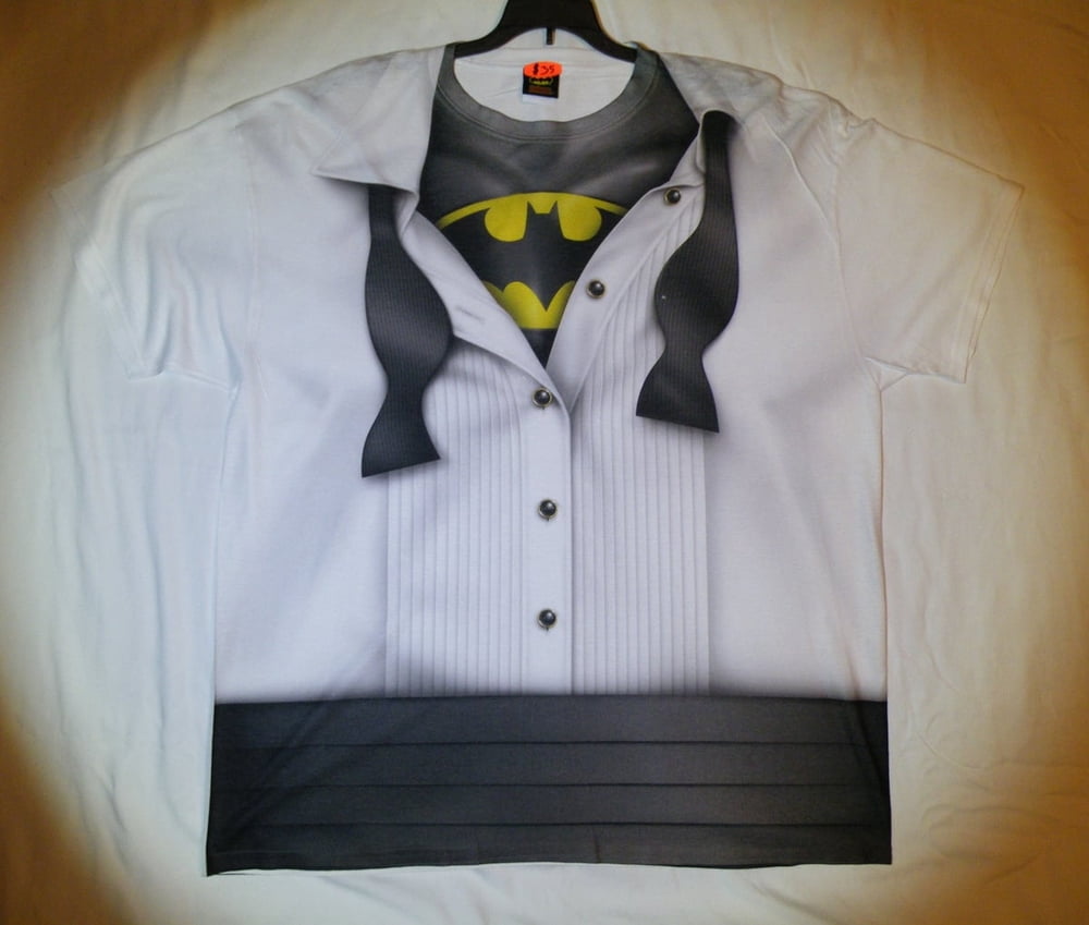 Batman™ "I'M BATMAN!" All-Over T-Shirt - Adult 2XL (LAST 1 LEFT!)