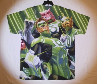 Green Lantern™ HIGH BEAMS All-Over T-Shirt - Adult Large (LAST 1 LEFT!)