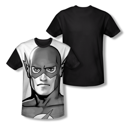 The Flash™ Classic Black & White All-Over T-Shirt