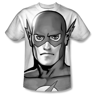 The Flash™ Classic Black & White All-Over T-Shirt