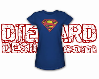 Superman™ RETRO DISTRESSED SHIELD BLUE Apparel