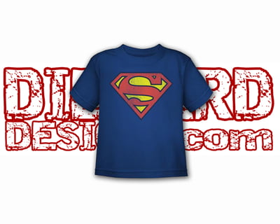 Superman™ RETRO DISTRESSED SHIELD BLUE Apparel