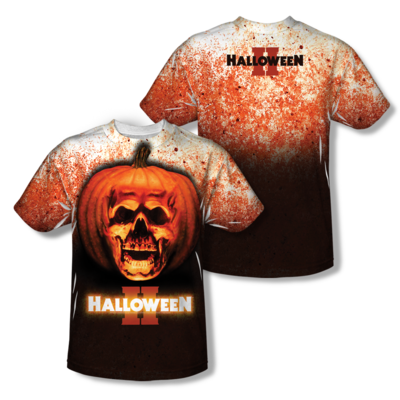 Halloween™ II Halloween II™ PUMPKIN SKULL All-Over T-Shirt