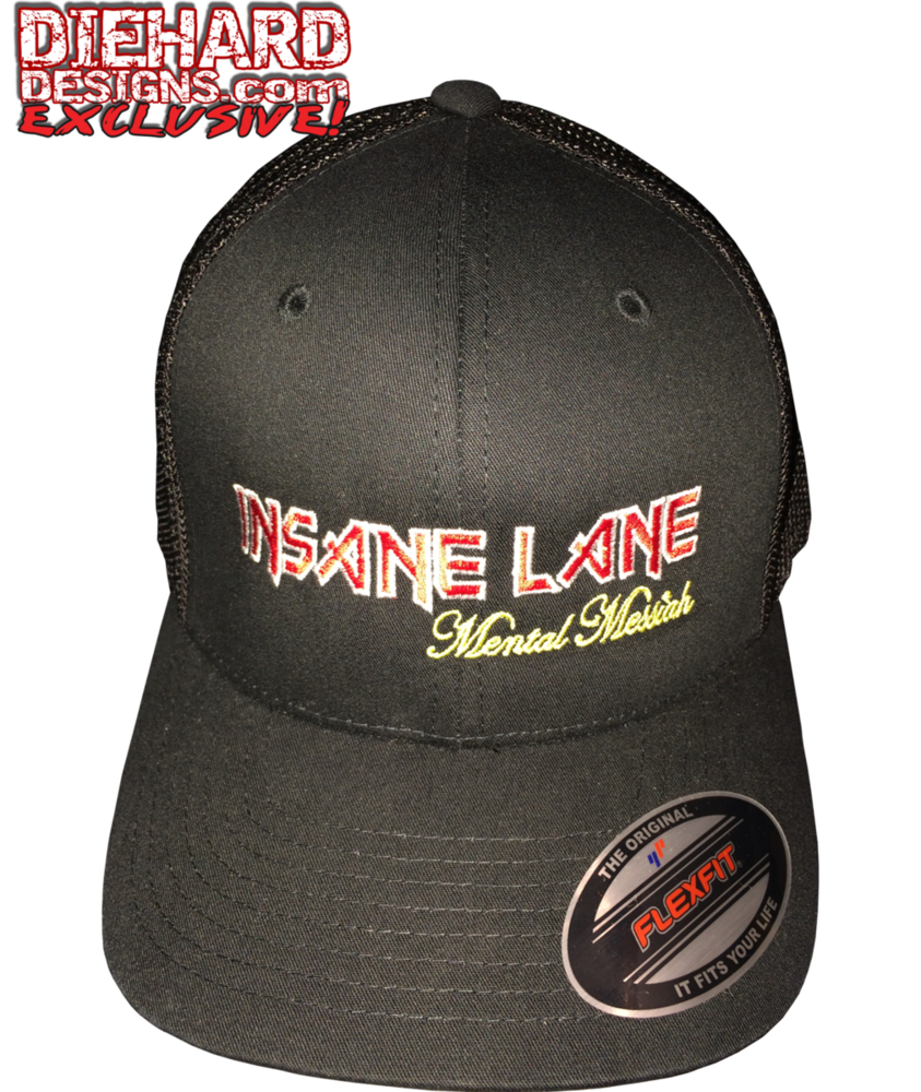 Insane Lane™ "PIECE OF MIND" Embroidered 6-Panel Structured Snapback Retro Trucker Hat