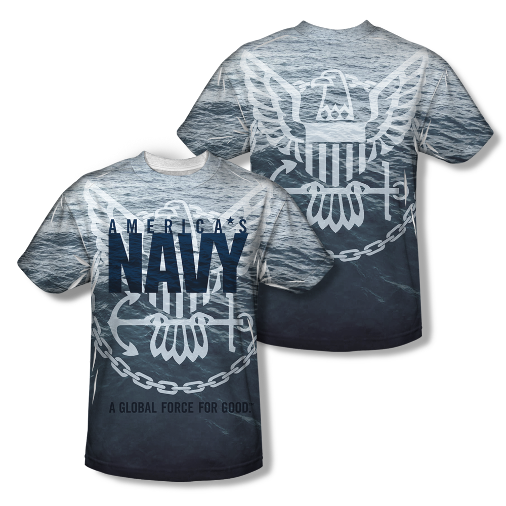 U.S. NAVY "AMERICAN FORCE FOR GOOD" All-Over T-Shirt