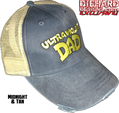 Insane Lane™ "ULTRA VIOLENT DAD" Embroidered Distressed Ollie Cap