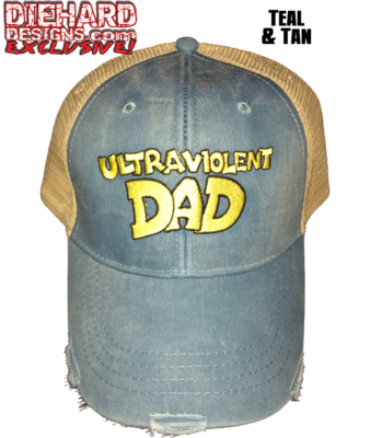 Insane Lane™ "ULTRA VIOLENT DAD" Embroidered Distressed Ollie Cap