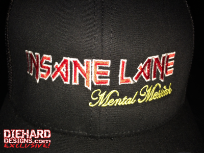 Insane Lane™ "PIECE OF MIND" Embroidered 6-Panel Structured Snapback Retro Trucker Hat