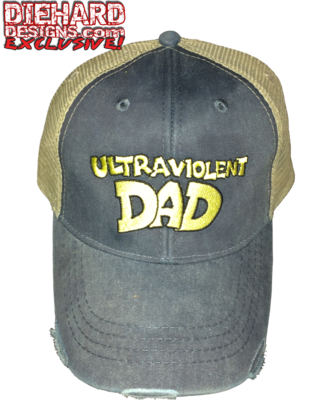 Insane Lane™ "ULTRA VIOLENT DAD" Embroidered Distressed Ollie Cap