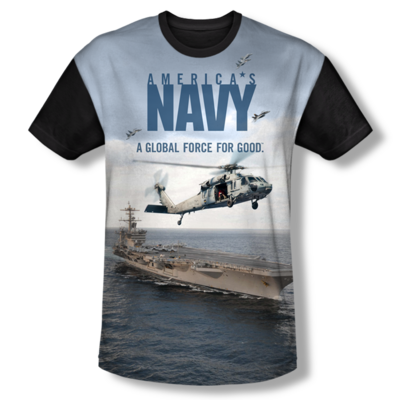 U.S. NAVY "OVER & UNDER" All-Over T-Shirt