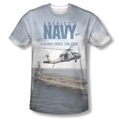 U.S. NAVY "OVER & UNDER" All-Over T-Shirt