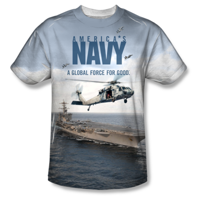 U.S. NAVY "OVER & UNDER" All-Over T-Shirt