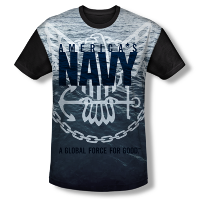 U.S. NAVY "AMERICAN FORCE FOR GOOD" All-Over T-Shirt