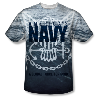 U.S. NAVY "AMERICAN FORCE FOR GOOD" All-Over T-Shirt