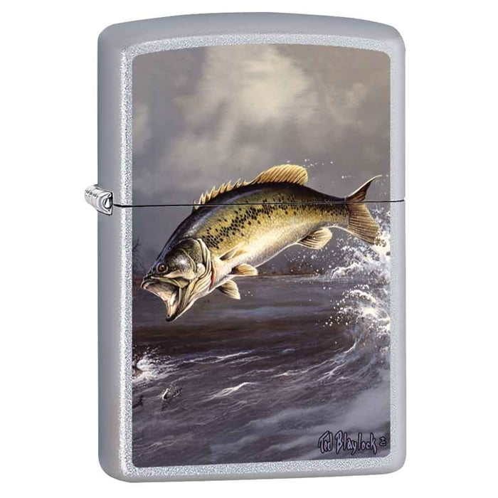 Bass by Blaylock - Satin Chrome Finish - Zippo Lighter