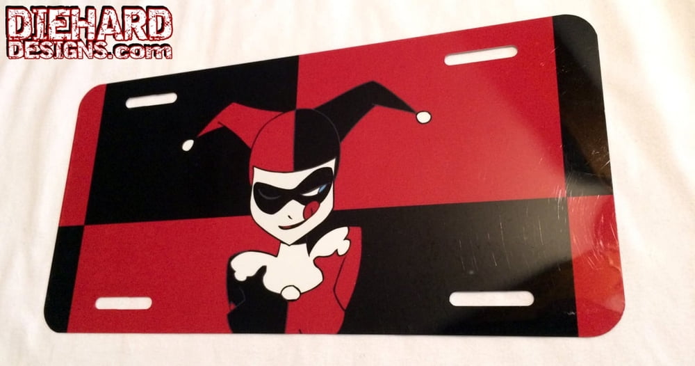Harley Quinn™ from Batman: The Animated Series™ - Vanity License Plate w/ FREE GROUND SHIPPING!*
