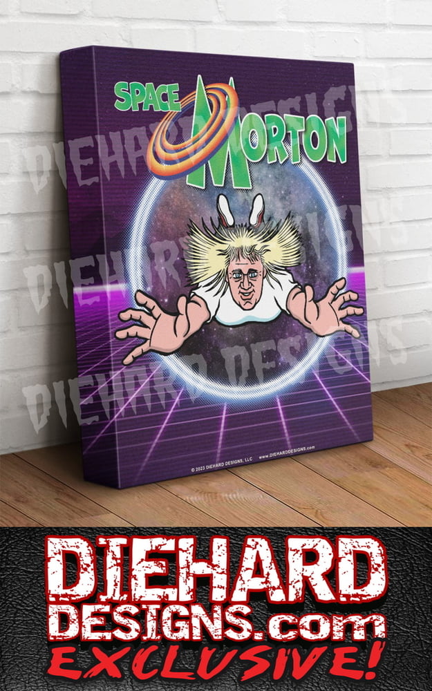 Ricky Morton™ "SPACE MORTON" 11" W x 14" H Canvas Print w/ FREE GROUND SHIPPING!