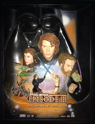 STAR WARS™ REVENGE OF THE SITH™ Limited Edition #609 of 5,000 Premium Sculpted Collectible Movie Poster (Best Buy Exclusive, Pre-Owned, No Box) w/ FREE GROUND SHIPPING!*