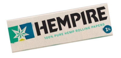 Hempire 100% Pure Hemp Rolling Papers - 1 1/4" - 24 Pack w/ Retail Display Box + FREE STANDARD SHIPPING!*