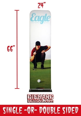 Custom Full Color 24" x 66" Mono Stand + FREE GROUND SHIPPING!*