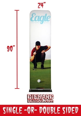 Custom Full Color 24" x 90" Mono Stand + FREE GROUND SHIPPING!*