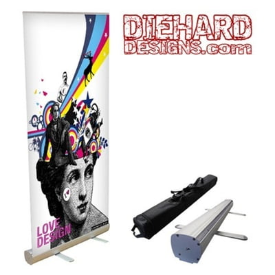 Custom Full Color Retractable Stand-Up Banner Kit (3 Different Sizes!)