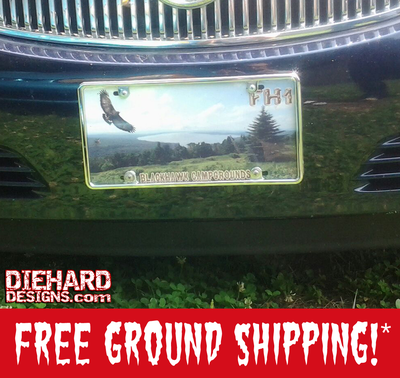 Custom Full Color Vanity License Plate + FREE GROUND SHIPPING!*