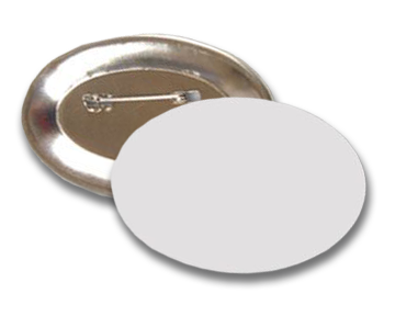Custom Full Color 1.75" x 2.75" Oval Pin-Back Buttons