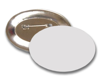 Buttons Custom Full Color 1.75" x 2.75" Oval Pin-Back Buttons